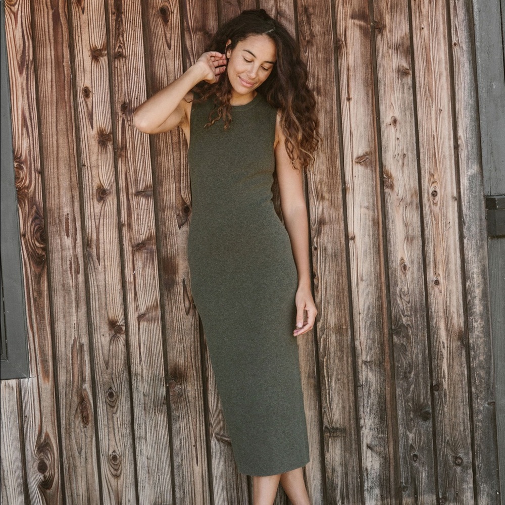 Jenni Kayne Sleeveless Sweater Dress Sage